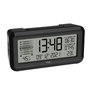 TFA BOXX2 Réveil Digital Radio-commandé avec Climat de la Pièce, Noir