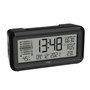 TFA BOXX2 Réveil Digital Radio-commandé avec Climat de la Pièce, Noir