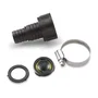 Kärcher Adaptateur 25,4 mm / 19 mm (1" / 3/4") avec clapet anti-retour pour sortie G1, pour flexible d'aspiration - Noir