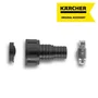 Kärcher Adaptateur 25,4 mm / 19 mm (1" / 3/4") avec clapet anti-retour pour sortie G1, pour flexible d'aspiration - Noir