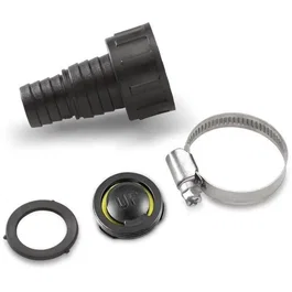 Kärcher Adaptateur 25,4 mm / 19 mm (1" / 3/4") avec clapet anti-retour pour sortie G1, pour flexible d'aspiration - Noir