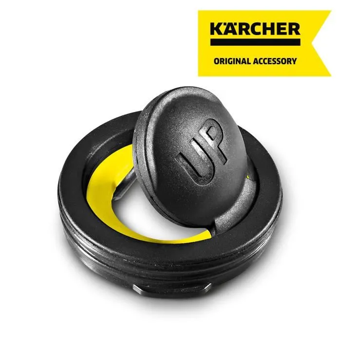 Kärcher Adaptateur 25,4 mm / 19 mm (1" / 3/4") avec clapet anti-retour pour sortie G1, pour flexible d'aspiration - Noir