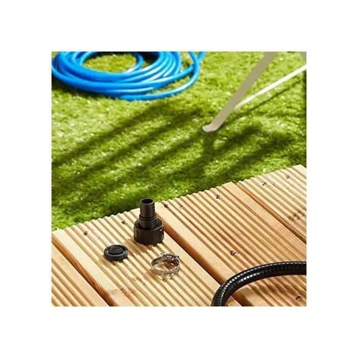Kärcher Adaptateur 25,4 mm / 19 mm (1" / 3/4") avec clapet anti-retour pour sortie G1, pour flexible d'aspiration - Noir