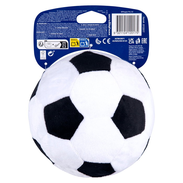 Playgro Mon Premier Ballon de Football 0112017 - Jouet Bébé avec Textures et Son, Multilingue (français, anglais, allemand, italien, portugais, espagnol) Playgro Mon Premier Ballon de Football 0112017 - Jouet Bébé avec Textures et Son, Multilingue (français, anglais, allemand, italien, portugais, espagnol)