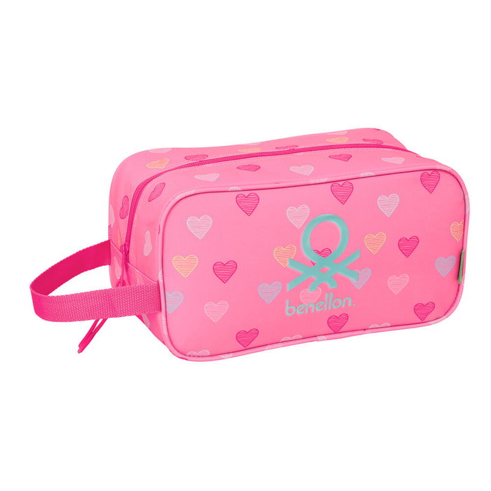 Range-Chaussures de Voyage Benetton Heart Rose 29 x 15 x 14 cm Range-Chaussures de Voyage Benetton Heart Rose 29 x 15 x 14 cm