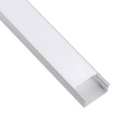 Greenice Profil Aluminium Pour Bande LED Double - Diffuseur laiteux x 2M