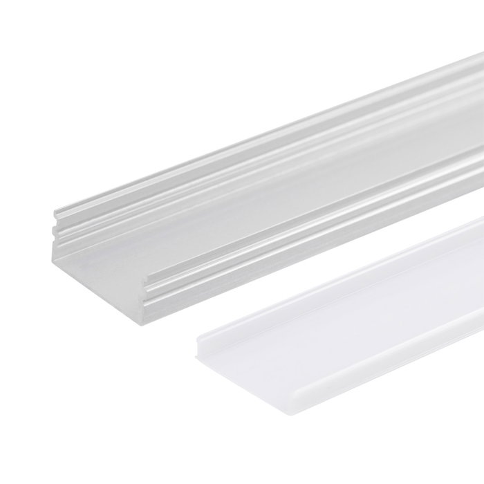 Greenice Profil Aluminium Pour Bande LED Double - Diffuseur laiteux x 2M Greenice Profil Aluminium Pour Bande LED Double - Diffuseur laiteux x 2M