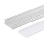 Greenice Profil Aluminium Pour Bande LED Double - Diffuseur laiteux x 2M