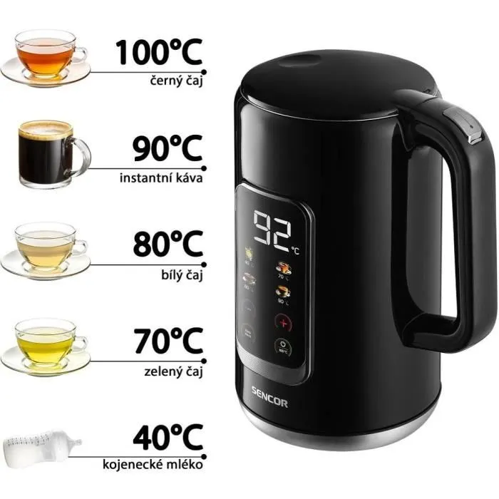 Sencor SWK 0951BK - Bouilloire électrique 1,7 L - 2200 W