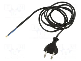 JONEX Câble d'alimentation H03VVH2-F 2x0,75mm² 5m