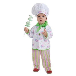 Creaciones Llopis - Disfraz bebe pastelero - Déguisement de bébé pâtissier (0-12 mois) - Costume pour nourrisson garçon ou fille