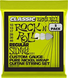 ERNIEBALL Slinky Classic Rnr Pure Jeu de Cordes Électrique Tripack 10-46 (3)