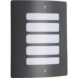 BRILLIANT Applique murale extérieure Todd - Projecteur LED design lignes galbées, finition anthracite, 60W, 30.5 cm