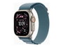 Apple Smartwatch Watch Ultra 3 Titanium Natural - 49mm - Loop Alpine Bleu Clair - 64 Go