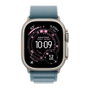 Apple Smartwatch Watch Ultra 3 Titanium Natural - 49mm - Loop Alpine Bleu Clair - 64 Go