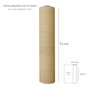 SATURNIA Malla Sombreo Beige 1,5 m x 50 m