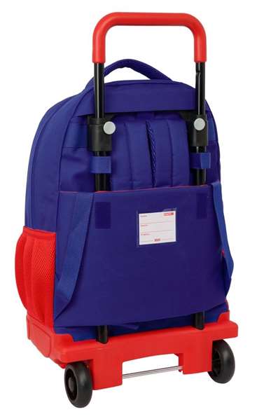 Safta Mochila grande à roulettes compact et extractible pour Madrid, dimensions 33x45x22 cm, âge minimum 3 ans