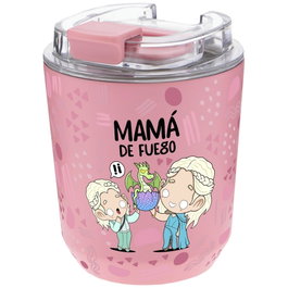 AUREA Gobelet isotherme Mama de Fuego 280 ml en acier inoxidable - Double isolation, sans BPA, maintient 6h froid et 4h chaud