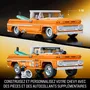 Mattel Brick Shop - Coffret de Construction Hot Wheels Custom Chevy Pickup 1962 à l'échelle 1/16 - JFT20 - Voiture métal à collectionner
