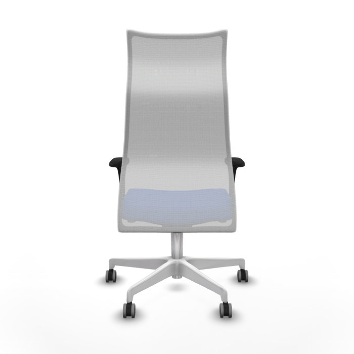 Piqueras y Crespo Chaise de Bureau Albacete, Assise Bleue et Dossier Blanc Piqueras y Crespo Chaise de Bureau Albacete, Assise Bleue et Dossier Blanc