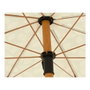 Outdoor Living By Decoris Parasol de jardin vert motif feuilles et franges beige ø180 x 216 cm