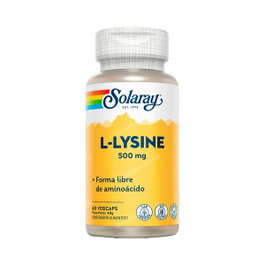 SOLARAY L-Lysine 500 mg, 60 Vegcaps
