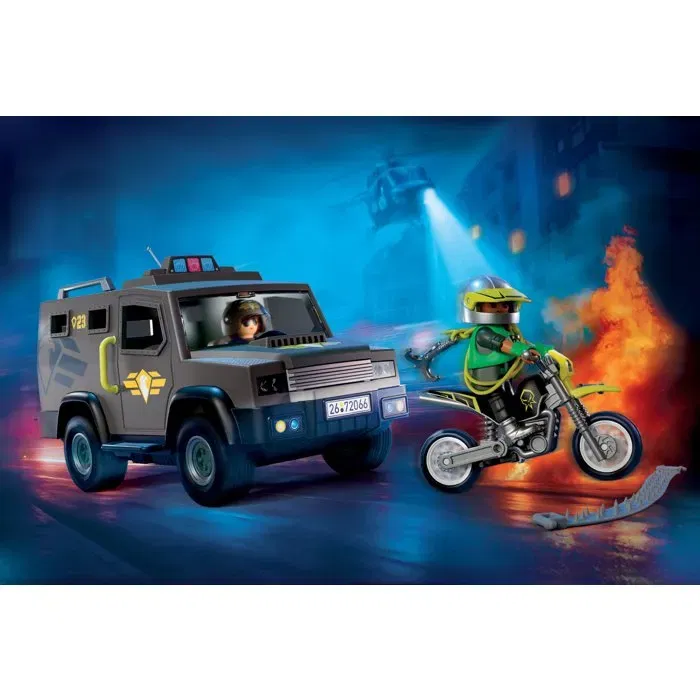Playmobil 72066 Fourgon d'intervention des forces spéciales City Action - Set Les policiers, Promo Pack 56 pièces, pour enfant dès 4 ans