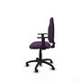 PIQUERAS Y CRESPO Chaise de bureau Algarra, tissu violet, accoudoirs 1D