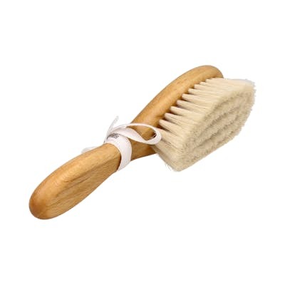 CARELIA Brosse Naturelle Bébé avec petit sac en coton