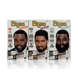 Bigen - Colorant Sans Ammoniac Pour Barbe Et Moustache Real Black - Riche En Taurine Et Huile D'olive - Couvre Les Cheveux Blancs Sans Tacher La Peau - Application Facile