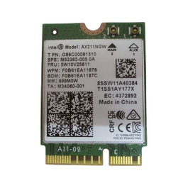 HP Intel AX211 Wi-Fi 6e + Bluetooth 5.2 M.2 2230 vPro 160 MHz CNVi WW WLAN