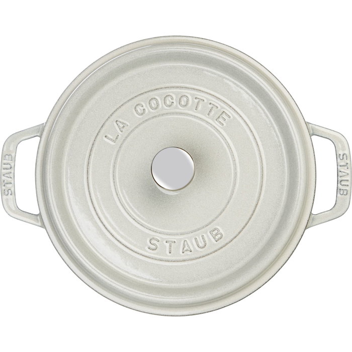 Zwilling Staub Rôtisseur Rond 24cm Blanc Truffe Zwilling Staub Rôtisseur Rond 24cm Blanc Truffe