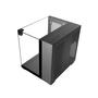 Mars Gaming MC-VISIONM Boîtier Micro-ATX Double Chambre, Cristal Trempé, 6 Ventilateurs 120mm, Noir, ARGB, Ventilation Avancée