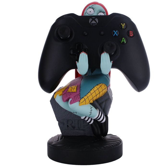 EXQUISITE GAMING Support et socle de câble avec figurine Sally de L'Étrange Noël de Monsieur Jack Disney, 21 cm - Compatible PS5, Xbox, iPhone