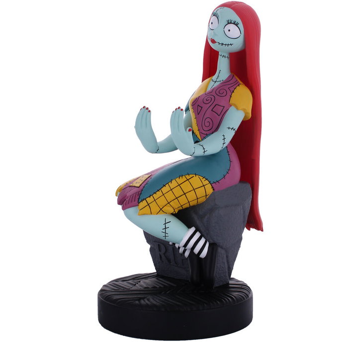 EXQUISITE GAMING Support et socle de câble avec figurine Sally de L'Étrange Noël de Monsieur Jack Disney, 21 cm - Compatible PS5, Xbox, iPhone