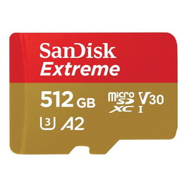 SanDisk Extreme microSDXC 512 Go avec adaptateur SD