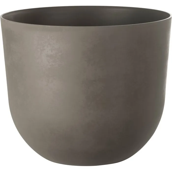 Garden Id Swing Rond - Pot de fleurs en tourbe - Ø 40 cm, 30 L, H 32 cm - Design contemporain pour intérieur et extérieur