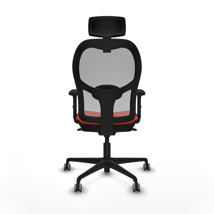 Piqueras y Crespo Chaise de Bureau avec Appui-tête 2D036G2 Orange Foncé