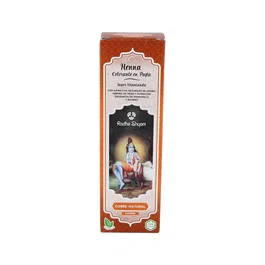 Radhe Shyam Henna Pasta Cobre Naturelle 200g - Colorant Capillaire Bio