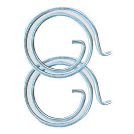 Edm Ressort de manille modèle Mll01, acier zincé, Ø29 x 2 mm, 2 pièces