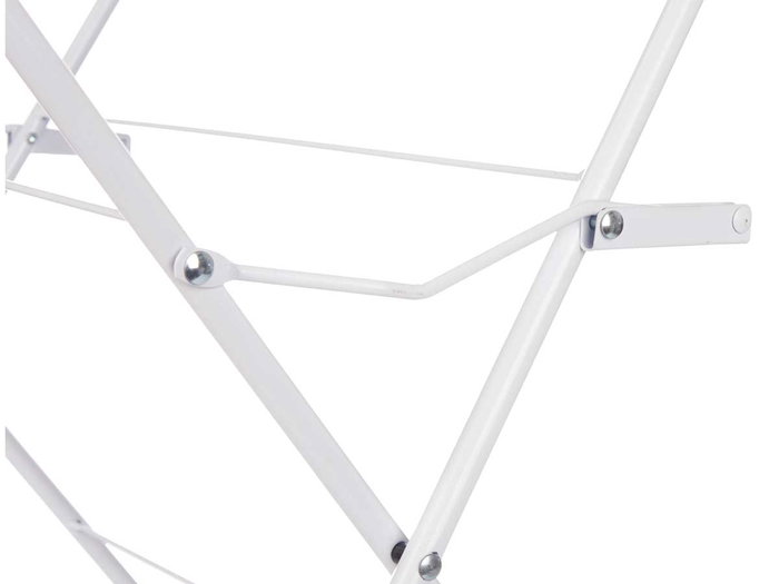 Kipit Tendedero étroit métal 3 hauteurs blanc 69,5x69,5x50 cm 12 mètres de séchage (Set de 5)