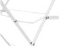 Kipit Tendedero étroit métal 3 hauteurs blanc 69,5x69,5x50 cm 12 mètres de séchage (Set de 5)