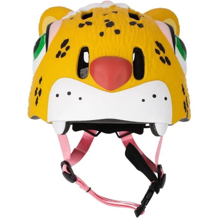Crazy Safety - Casque de Vélo Enfant - Design Léopard 3D Animal - Taille S (49-55 cm) - Pour Aventures en Sécurité