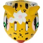 Crazy Safety - Casque de Vélo Enfant - Design Léopard 3D Animal - Taille S (49-55 cm) - Pour Aventures en Sécurité