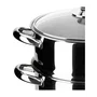Inoxibar Ecco Cristal - Cocotte vapeur en acier inoxydable avec couvercle verre
