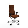 Piqueras Y Crespo Fauteuil de bureau Albacete, Similicuir Marron, Mécanisme Synchrone