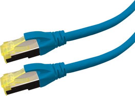 LOGON PREMIUM Câble patch CAT 6A S/FTP 15m Bleu