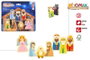 Color Baby Figuras belen madera magneticas - Jeu de crèche en bois magnétique - 7 figurines - Dès 3 ans