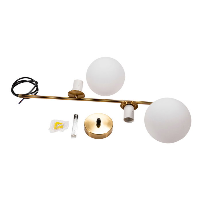 Lampe À Suspension Pali en métal et verre