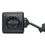 MicroConnect Rallonge Cube d'alimentation Duo USB avec 2 ports USB, câble de 3 mètres, noir